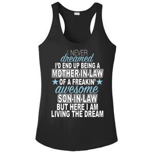 Funny Mother In law Awesome Son In Law Ladies PosiCharge Competitor Racerback Tank