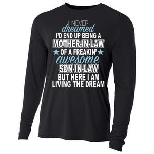 Funny Mother In law Awesome Son In Law Cooling Performance Long Sleeve Crew