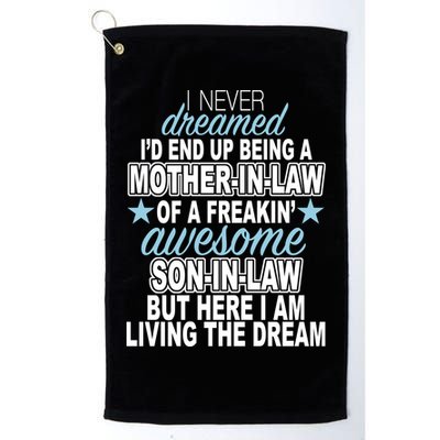 Funny Mother In law Awesome Son In Law Golf Towel