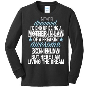 Funny Mother In law Awesome Son In Law Kids Long Sleeve Shirt