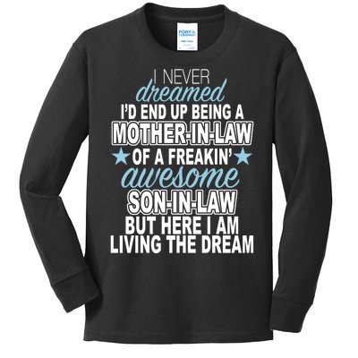 Funny Mother In law Awesome Son In Law Kids Long Sleeve Shirt