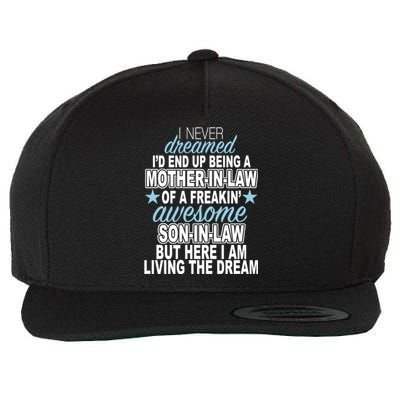 Funny Mother In law Awesome Son In Law Wool Snapback Cap