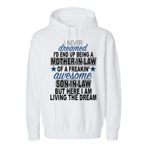 Funny Mother In law Awesome Son In Law Garment-Dyed Fleece Hoodie