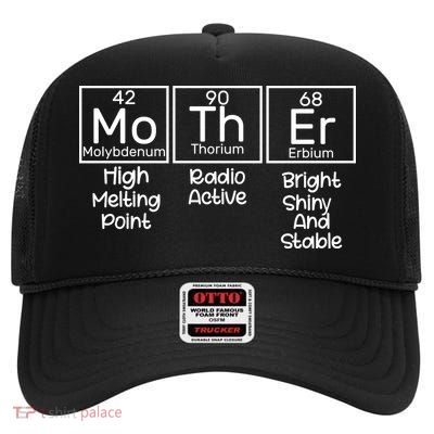 Funny Mother Periodic Table High Crown Mesh Back Trucker Hat
