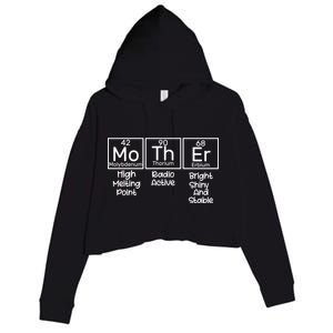 Funny Mother Periodic Table Crop Fleece Hoodie