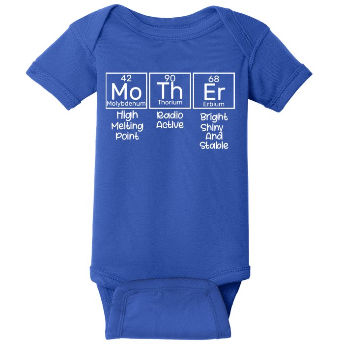 Funny Mother Periodic Table Baby Bodysuit