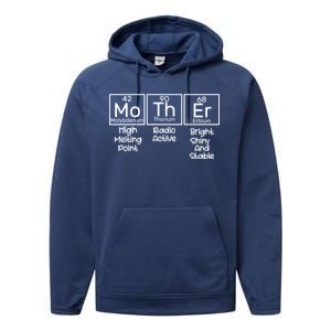 Funny Mother Periodic Table Performance Fleece Hoodie