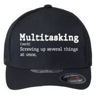 Funny Multitasking Definition Flexfit Unipanel Trucker Cap