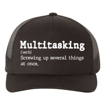 Funny Multitasking Definition Yupoong Adult 5-Panel Trucker Hat