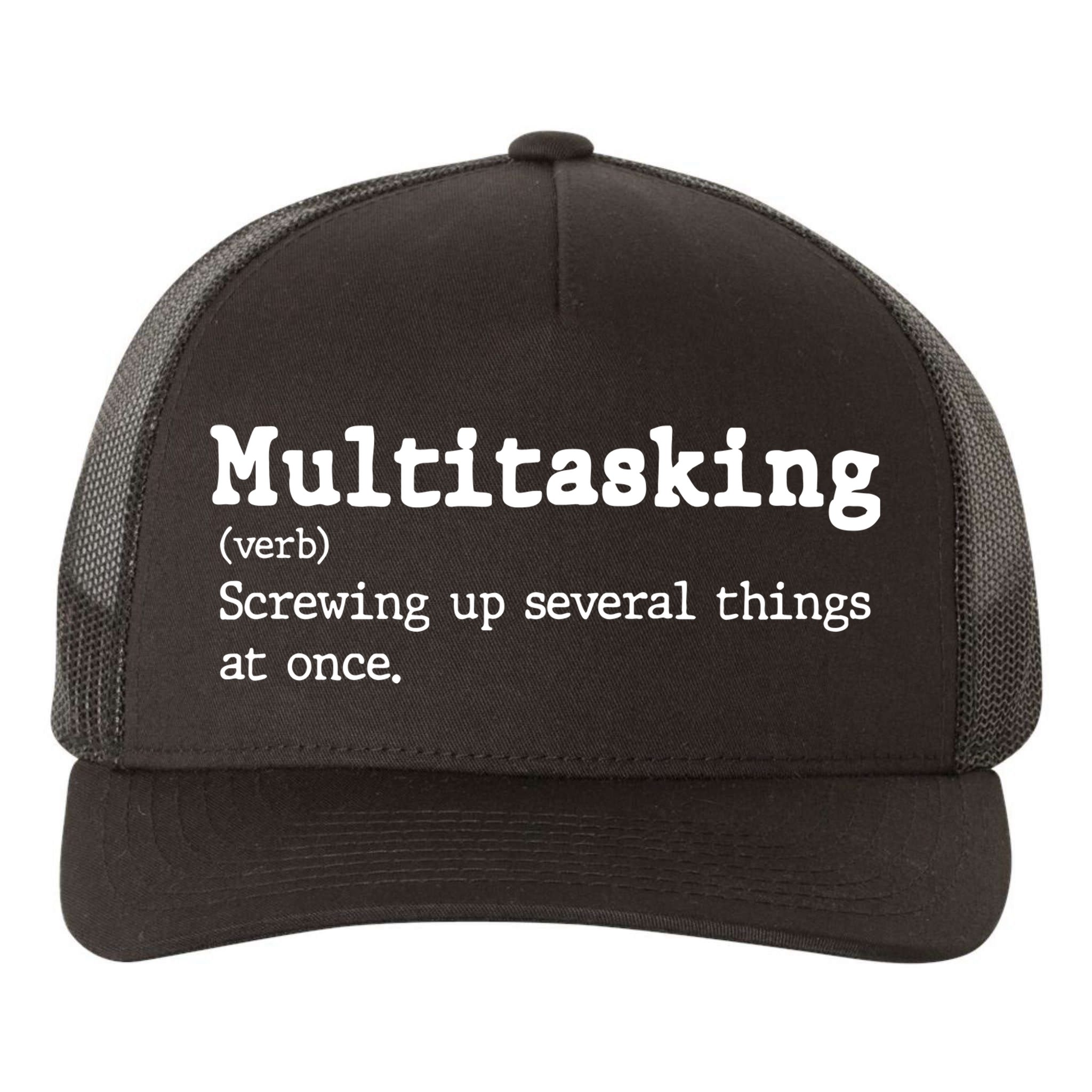 Funny Multitasking Definition Yupoong Adult 5-Panel Trucker Hat