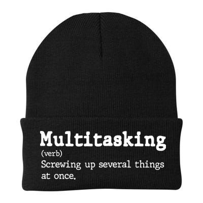 Funny Multitasking Definition Beanie