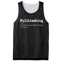 Funny Multitasking Definition Mesh Reversible Basketball Jersey Tank