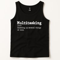 Funny Multitasking Definition Tank Top
