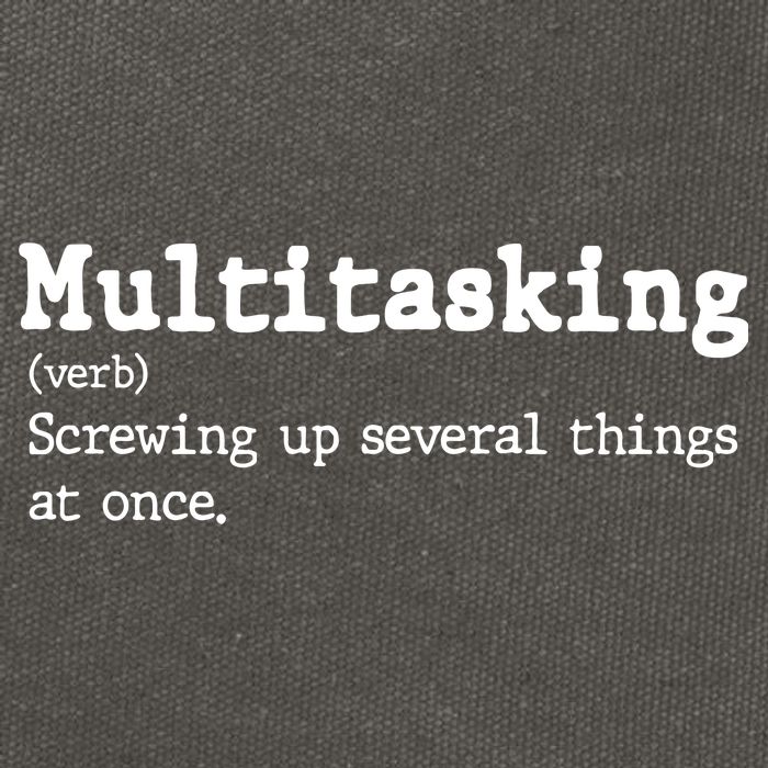 Funny Multitasking Definition Cotton Canvas Backpack