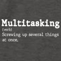 Funny Multitasking Definition Vector Backpack