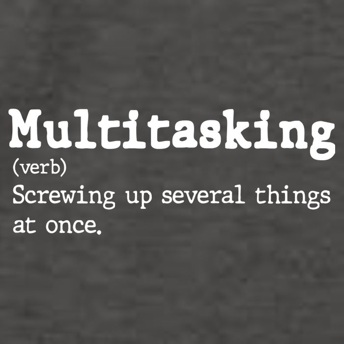 Funny Multitasking Definition Vector Backpack