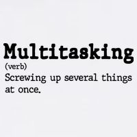 Funny Multitasking Definition Garment-Dyed Sweatshirt