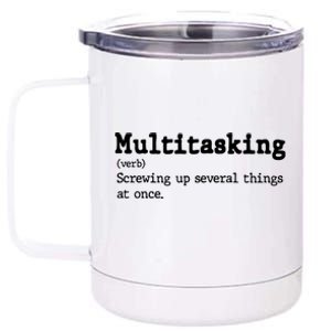 Funny Multitasking Definition 12 oz Stainless Steel Tumbler Cup