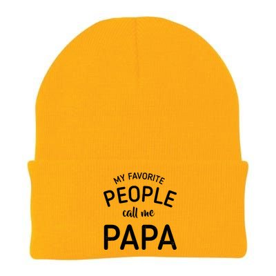 Funny My Favorite People Call Me Papa Knit Cap Winter Beanie