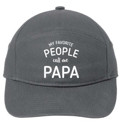 Funny My Favorite People Call Me Papa 7-Panel Snapback Hat