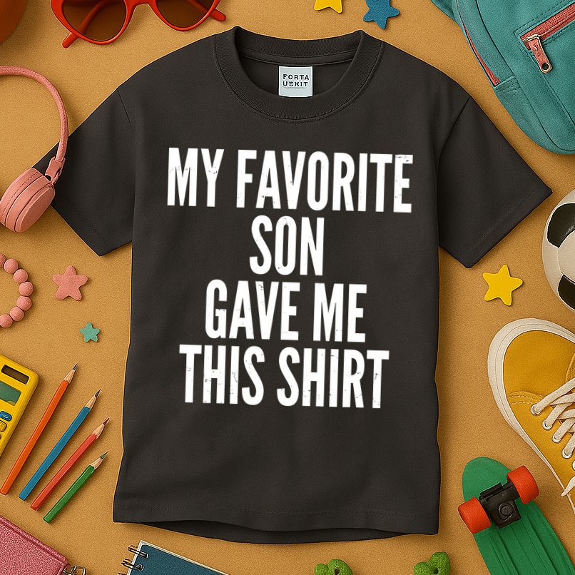 Funny My Favorite Son Gave Me This Shirt Kids T-Shirt