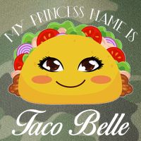 Funny My Princess Name is Taco Belle Legacy Tie Dye Trucker Hat