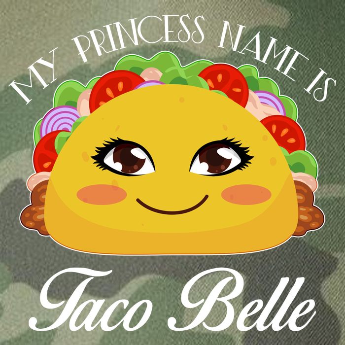 Funny My Princess Name is Taco Belle Legacy Tie Dye Trucker Hat