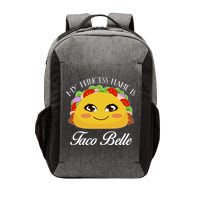 Funny My Princess Name is Taco Belle Vector Backpack
