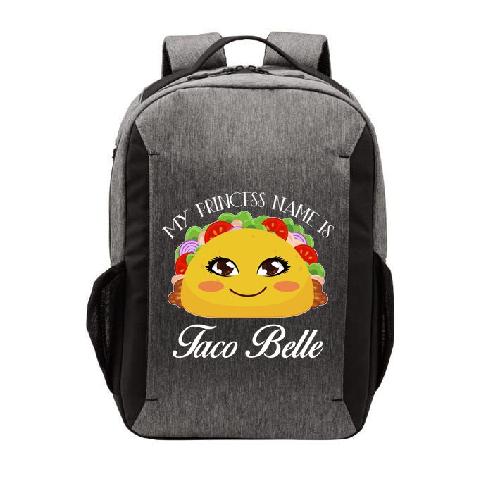 Funny My Princess Name is Taco Belle Vector Backpack