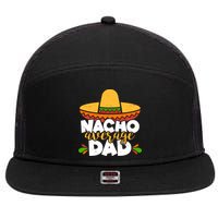 Funny Nacho Average Dad 7 Panel Mesh Trucker Snapback Hat