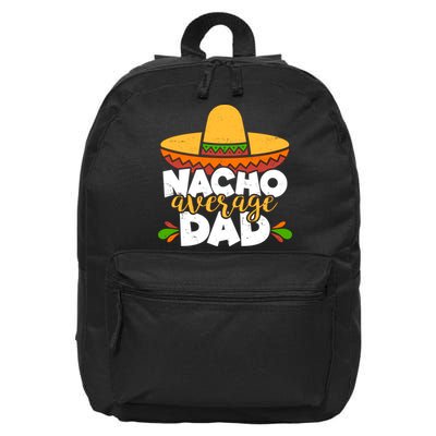 Funny Nacho Average Dad 16 in Basic Backpack