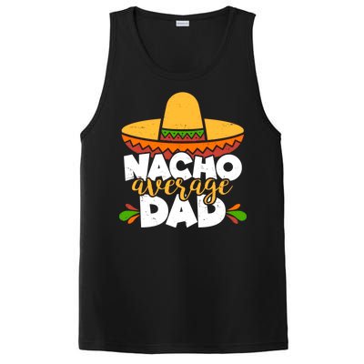 Funny Nacho Average Dad PosiCharge Competitor Tank