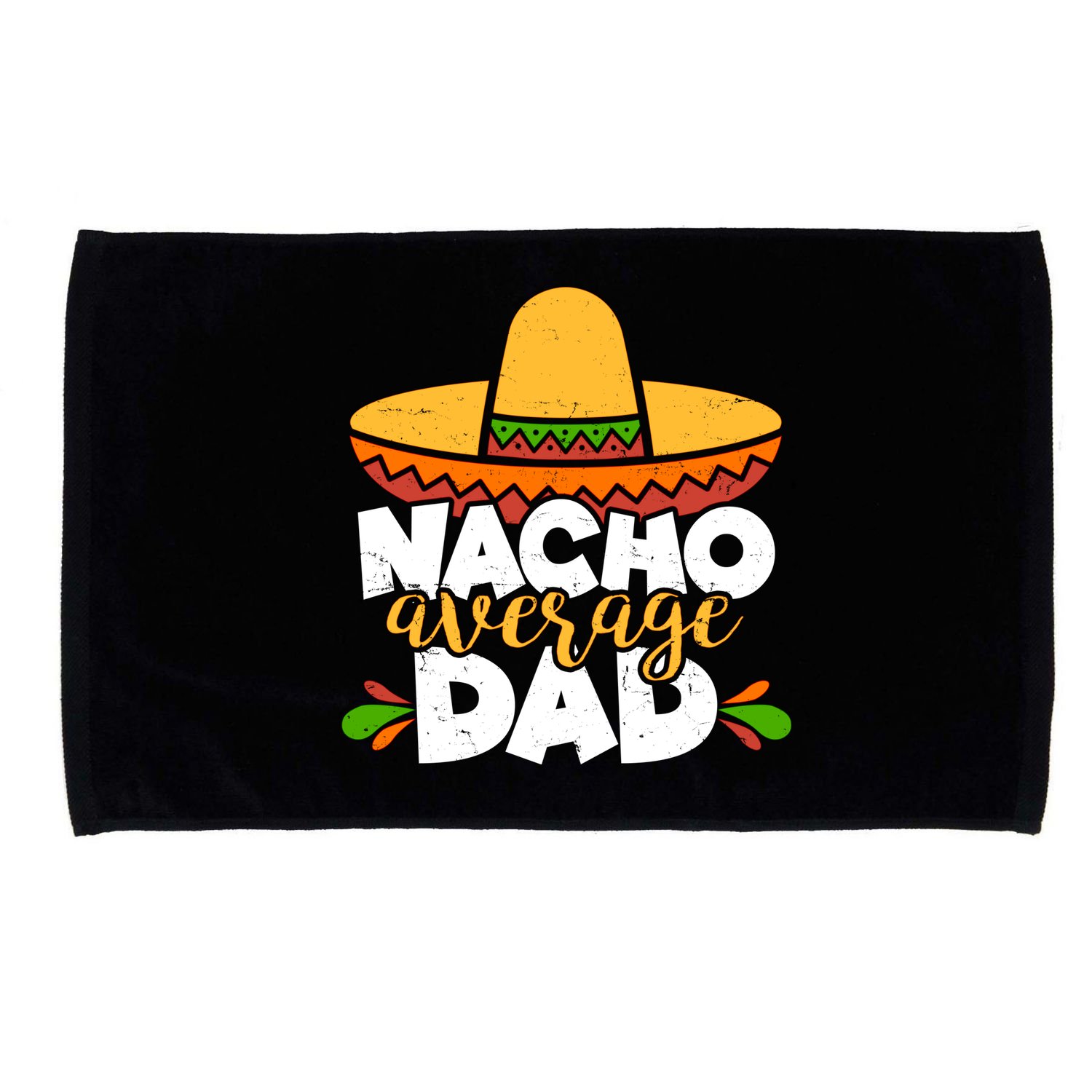 Funny Nacho Average Dad Microfiber Hand Towel