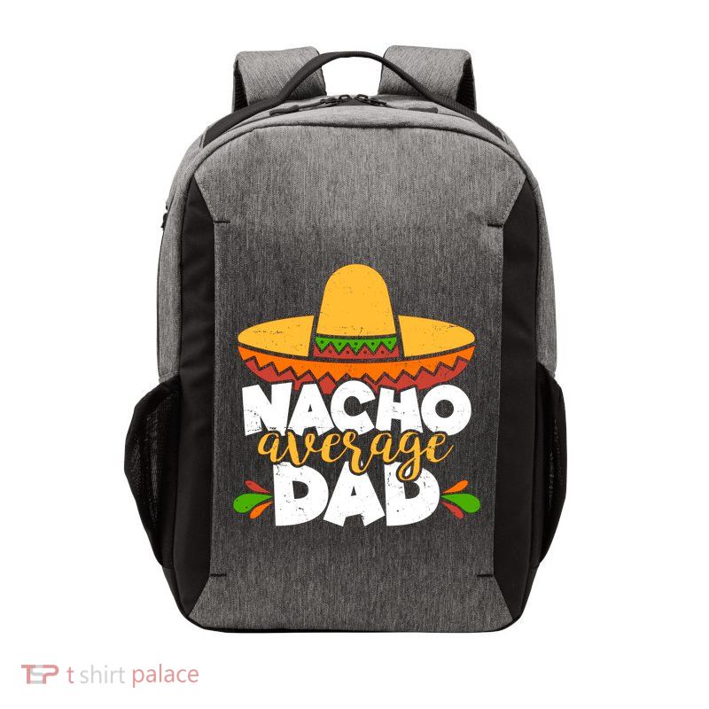 Funny Nacho Average Dad Vector Backpack