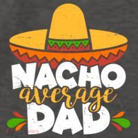Funny Nacho Average Dad Vector Backpack