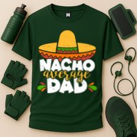 Funny Nacho Average Dad Cooling Performance Crew T-Shirt