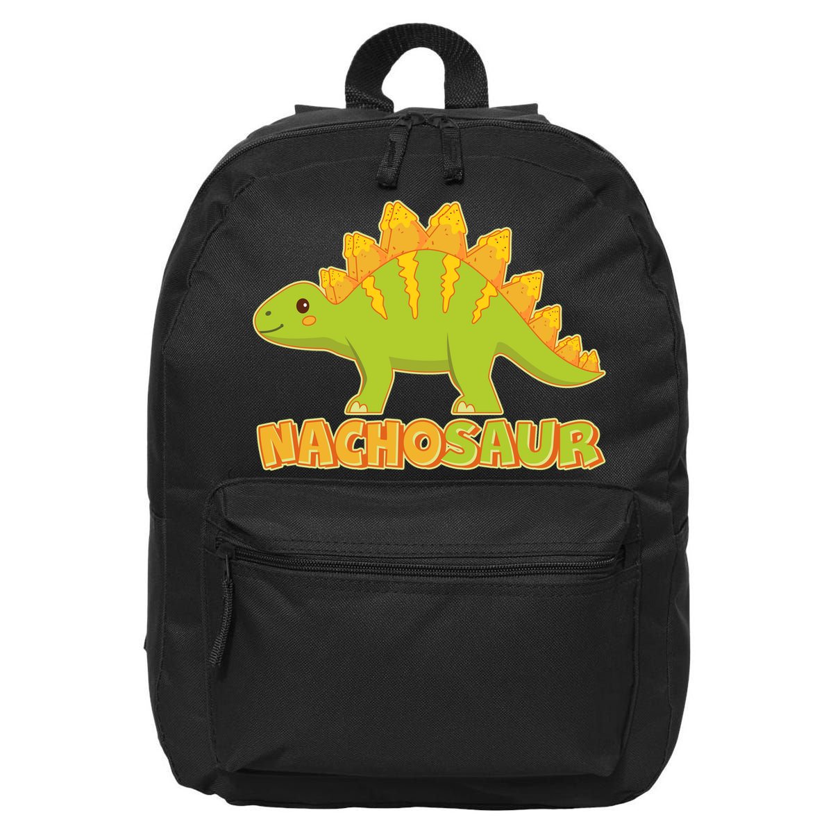 Funny Nachosaur Nacho Cheese Stegosaurus Dinosaur 16 in Basic Backpack