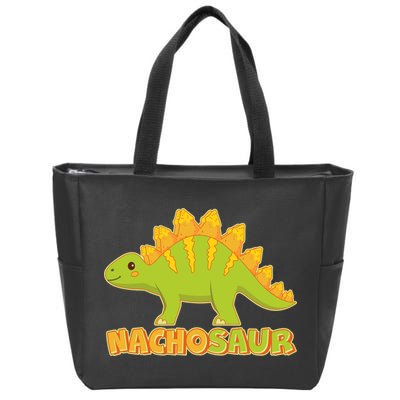 Funny Nachosaur Nacho Cheese Stegosaurus Dinosaur Zip Tote Bag