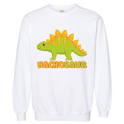 Funny Nachosaur Nacho Cheese Stegosaurus Dinosaur Garment-Dyed Sweatshirt