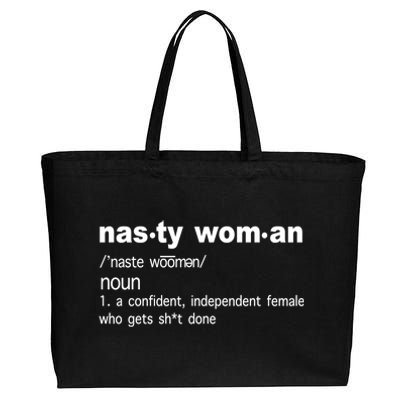 Funny Nasty Woman Definition  Cotton Canvas Jumbo Tote