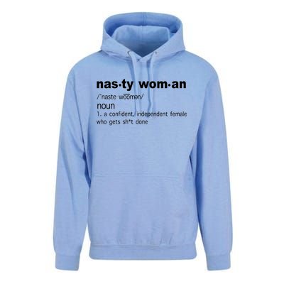 Funny Nasty Woman Definition  Unisex Surf Hoodie