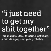 Funny New Year I Just Need to Get My Shit Together 11oz C Handle Ceramic Mug