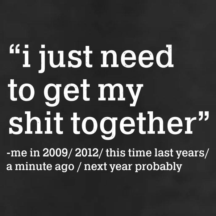 Funny New Year I Just Need to Get My Shit Together 11oz C Handle Ceramic Mug