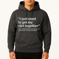 Funny New Year I Just Need to Get My Shit Together Hoodie