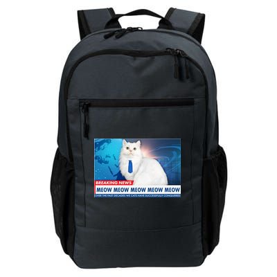 Funny News Anchor Cat Daily Commute Backpack