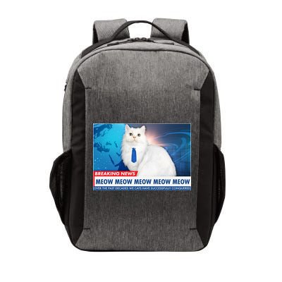 Funny News Anchor Cat Vector Backpack