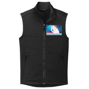 Funny News Anchor Cat Collective Smooth Fleece Vest