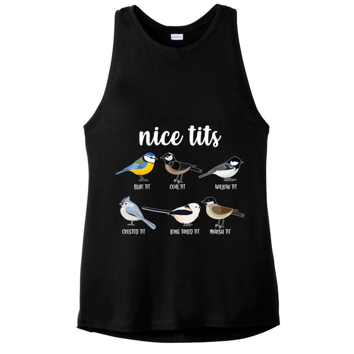 Funny Nice Tits Birds Ladies PosiCharge Tri-Blend Wicking Tank