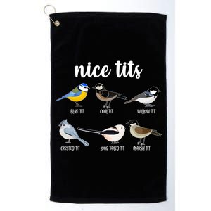 Funny Nice Tits Birds Platinum Collection Golf Towel