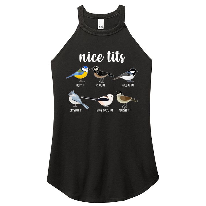 Funny Nice Tits Birds Women's Perfect Tri Rocker Tank